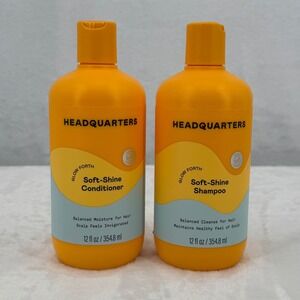 Headquarters Glow Forth Soft-Shine Shampoo and Conditioner Set 12oz Yuzu Ginger